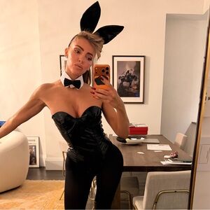 PLAYBOY BUNNY LATEX ROMA STYLE SZ XS WORN 1X BRAND NEW COSTUME